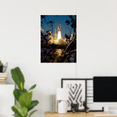 宇宙・シャトル・エンデバー(STS-99)の開始 ポスター (ホームオフィス)