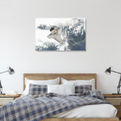 宇宙・シャトル・ディスカバリーの下面 キャンバスプリント (インサイチュ (寝室))