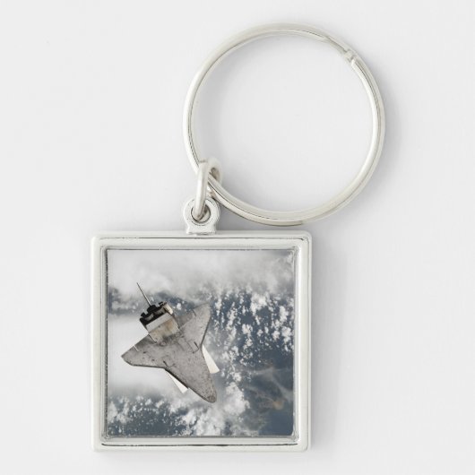 宇宙・シャトル・ディスカバリーの下面 キーホルダー (正面)