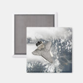 宇宙・シャトル・ディスカバリーの下面 マグネット (正面/裏面)