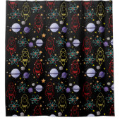 宇宙 シャワーカーテン (正面)