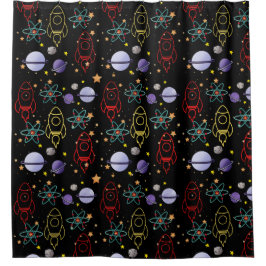 宇宙 シャワーカーテン