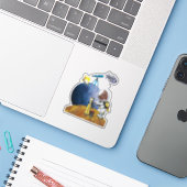 宇宙 シール (ノートパソコンとiPhone)