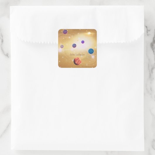 宇宙 スクエアシール (バッグ)