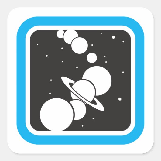 宇宙 スクエアシール (正面)