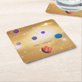 宇宙 スクエアペーパーコースター (アングル)