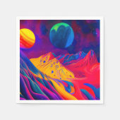 宇宙 スタンダードカクテルナプキン (正面)