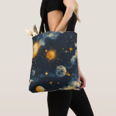 宇宙 トートバッグ (クローズアップ)