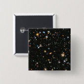 宇宙-ハッブルの超深い分野の星 缶バッジ (正面&裏面)