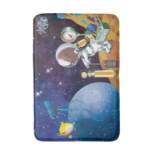 宇宙 バスマット (正面縦)