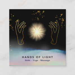 *～*宇宙 ヒーリングハンズユニバーススターズエネルギー スクエア名刺