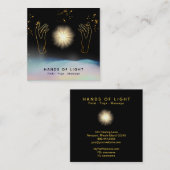 *~*宇宙 ヒーリングハンズユニバーススターズエネルギー スクエア名刺 (正面/裏面)