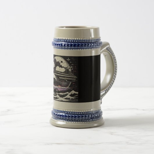 宇宙 ビールジョッキ (正面右)