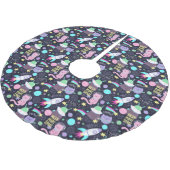 宇宙 ブラッシュドポリエステルツリースカート (アングル)