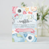 宇宙 プラネット ピンク ガール おむつくじ カード 挿入ページ (スタンド正面)