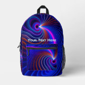 宇宙 プリントバックパック (正面)