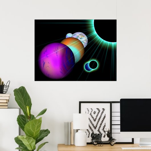 宇宙 ポスター (ホームオフィス)