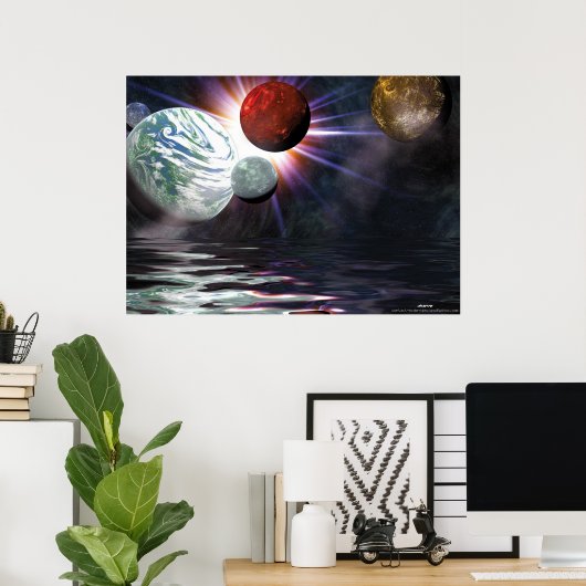 宇宙 ポスター (ホームオフィス)