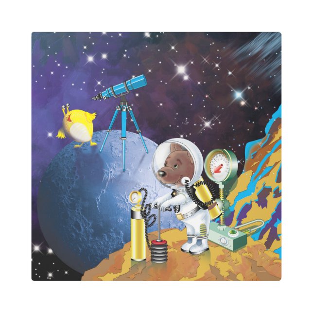 宇宙 メタルプリント (正面)