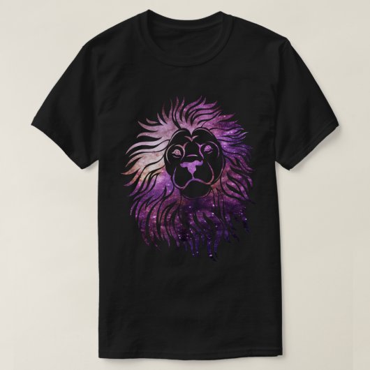 宇宙 | ライオン Tシャツ (デザイン正面)