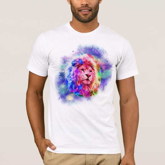 宇宙 – ライオン Tシャツ (正面)