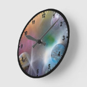 宇宙 ラウンド壁時計 (傾斜)