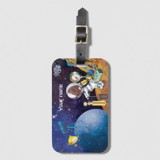 宇宙 ラゲッジタグ (正面縦)