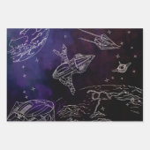 宇宙 ラッピングペーパーシート (正面2)
