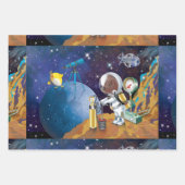 宇宙 ラッピングペーパーシート (正面)