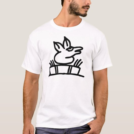 宇宙、中国のなヒエログリフ(Dongba) Tシャツ (正面)