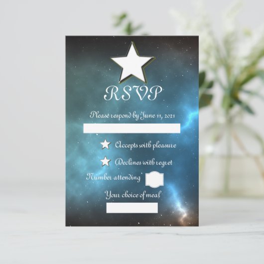 宇宙 出欠カード (スタンド正面)