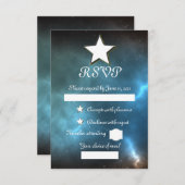 宇宙 出欠カード (正面/裏面)