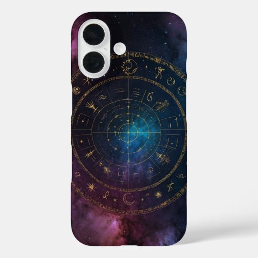 宇宙〔占星術の〕十二宮図円 Case-Mate iPhoneケース (裏面)