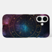 宇宙〔占星術の〕十二宮図円 Case-Mate iPhoneケース (裏面 (横))