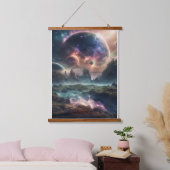 宇宙 吊り下げ型タペストリー (寝室)