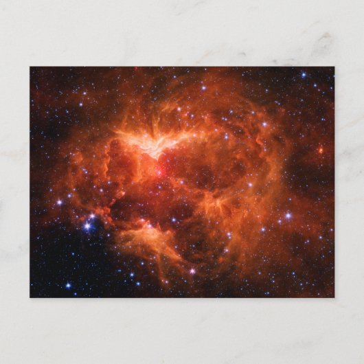宇宙、天文学、ジャック・オ・ランタン星雲、銀河系 ポストカード (正面)