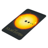 宇宙、太陽のシステム、太陽と惑星 マグネット (左側)