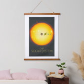 宇宙、太陽のシステム、太陽と惑星 吊り下げ型タペストリー (寝室)