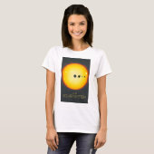 宇宙、太陽のシステム、太陽と惑星 Tシャツ (正面フル)