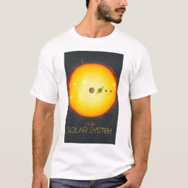 宇宙、太陽のシステム、太陽と惑星 Tシャツ