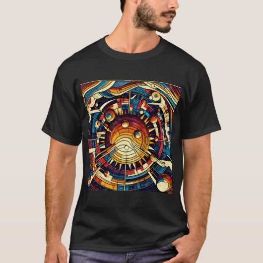 宇宙 太陽系 想像力#6 Tシャツ (正面)