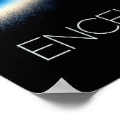 宇宙、宇宙、システ太陽のム、ムーンエンケラドゥス ポスター (角)