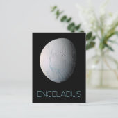 宇宙、宇宙、システ太陽のム、ムーンエンケラドゥス ポストカード (スタンド正面)