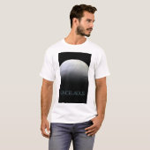 宇宙、宇宙、システ太陽のム、ムーンエンケラドゥス Tシャツ (正面フル)
