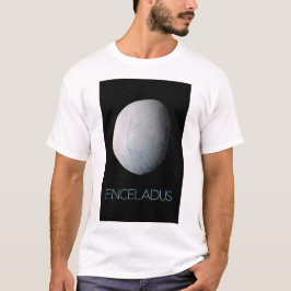 宇宙、宇宙、システ太陽のム、ムーンエンケラドゥス Tシャツ