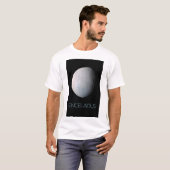 宇宙、宇宙、システ太陽のム、ムーンエンケラドゥス Tシャツ (正面フル)