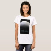 宇宙、宇宙、システ太陽のム、ムーンエンケラドゥス Tシャツ (正面フル)
