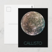 宇宙、宇宙、システ太陽のム、ムーンカリスト ポストカード (正面/裏面)