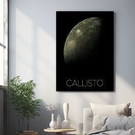 宇宙、宇宙、システ太陽のム、ムーンカリスト メタルプリント