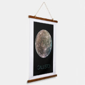 宇宙、宇宙、システ太陽のム、ムーンカリスト 吊り下げ型タペストリー (傾斜あり)